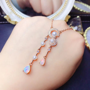 New arrival opal sterling silver necklace