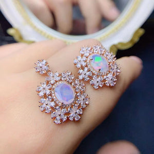 Fashion sterling silver opal sets
