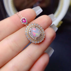 Fashion opal pendant and neckalce