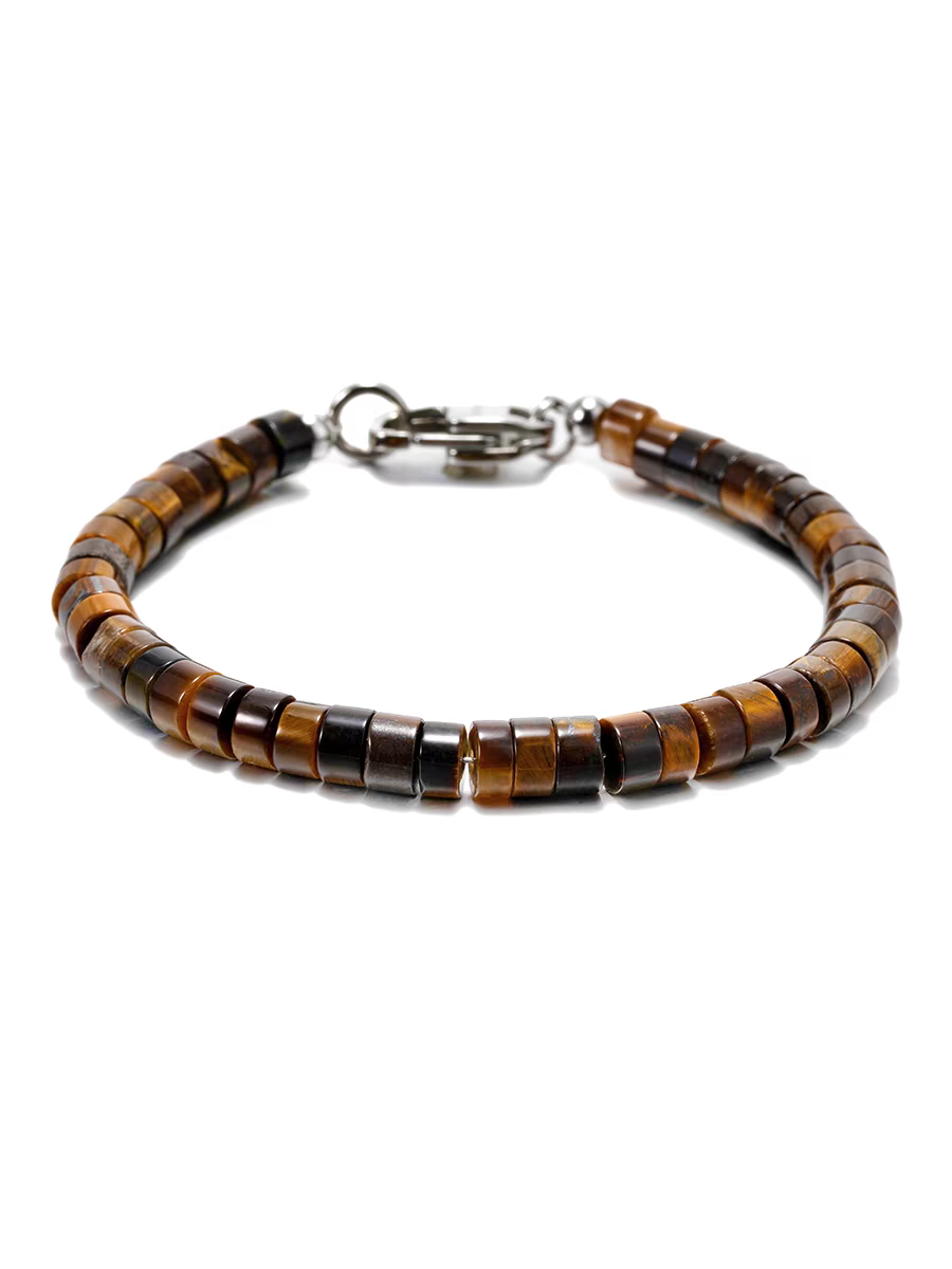 Tiger eye stone bracelet bracelet men and women retro trend all-match tiger eye stone beaded hand jewelry