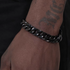 Three-dimensional cutting Cuban chain bracelet hip-hop men's trendy fashion