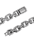 Silver titanium steel bracelet men's hip-hop personality domineering thick style meteorite crater high-end bracelet
