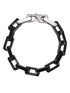 Square black and white ceramic bracelet for men and women hip-hop couples