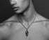 Men's fashion sterling silver arrow pendant & necklace - MOWTE