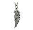 Men's eagle feathers sterling silver pendant & necklace - MOWTE