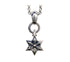 Men's sterling silver hexagram pendant & necklace - MOWTE