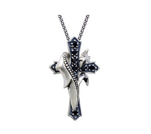 Men's sterling silver fashion pendant & necklace - MOWTE