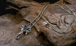 Men's sterling silver fashion pendant & necklace - MOWTE