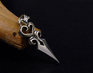 Men's fashion sterling silver arrow pendant & necklace - MOWTE