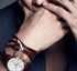 Men's fashion sheepskin titanium steel layers bracelet - MOWTE