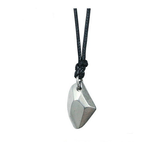 Men's unique sterling silver Lucky silverstone pendant & necklace - MOWTE