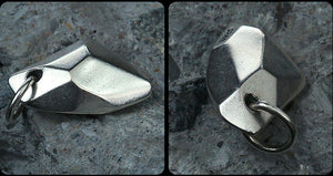 Men's unique sterling silver Lucky silverstone pendant & necklace - MOWTE