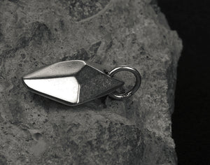 Men's unique sterling silver Lucky silverstone pendant & necklace - MOWTE