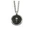 Men's sterling silver skull pendant & necklace - MOWTE