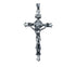 Men's sterling silver cross pendant & necklace - MOWTE