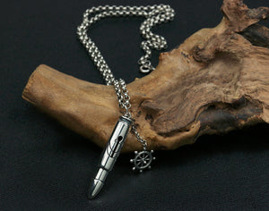 Men's fashion sterling silver anchor pendant & necklace - MOWTE