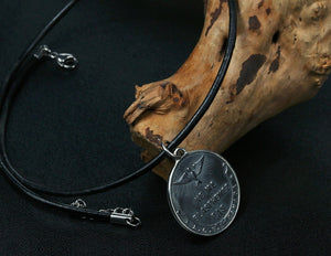 Men's fashion sterling silver Jesus pendant & necklace - MOWTE
