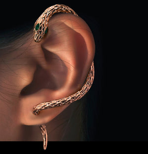 Men's fashion snake ear cuff earrings - MOWTE