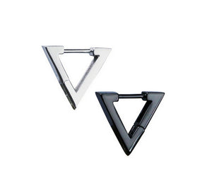 Men's fashion triangle silver stud - MOWTE
