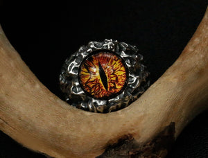 Men's fashion magic eye sterling silver ring - MOWTE