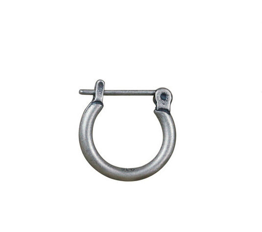 Men's fashion simple ring silver ear stud