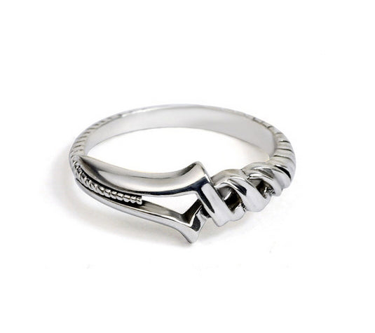 Men's unique sterling silver ring - MOWTE