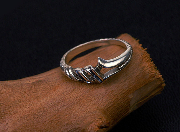 Men's unique sterling silver ring - MOWTE