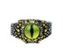 Men's fashion snake eye sterling silver ring - MOWTE