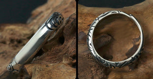 Men's fashion grass sterling silver tail ring - MOWTE