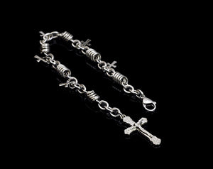 Men's fashion titanium steel cross bracelet - MOWTE