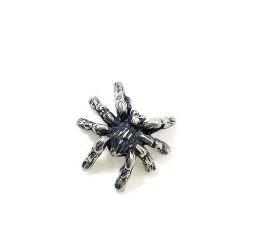 Men's fashion tarantula silver ear studs - MOWTE