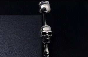 Men's fashion titanium steel skull bracelet - MOWTE
