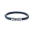 Men's fashion titanium steel leather bracelet - MOWTE