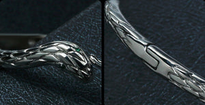 Men's fashion titanium steel snake bangle - MOWTE