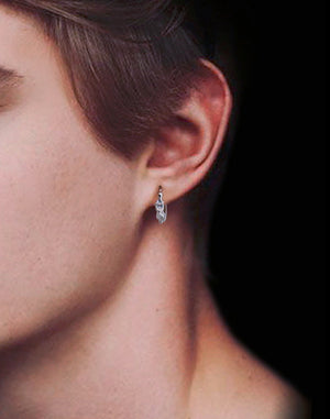 Men's fashion rose love ear studs - MOWTE