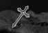 Men's vintage gothic cross sterling silver ring - MOWTE