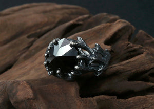 Men's vintage thorns sterling silver ring - MOWTE
