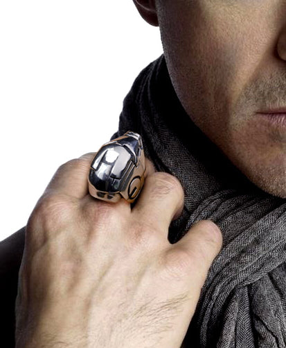 Men's fashion iron man ring - MOWTE