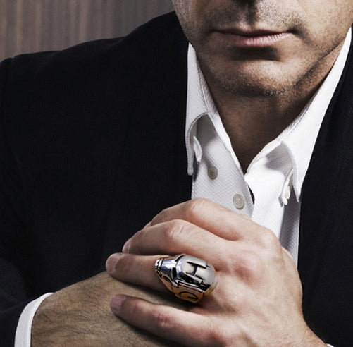 Men's fashion iron man ring - MOWTE