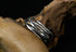 Men's fashion winding lines sterling silver ring - MOWTE