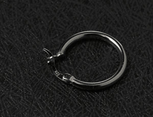 Men's fashion ring silver ear stud - MOWTE