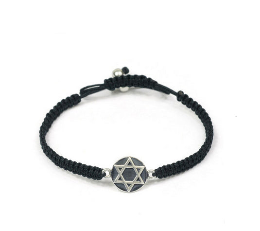 Men's fashion weave hexagram bracelet