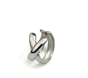 Men's fashion silver ear clip - MOWTE