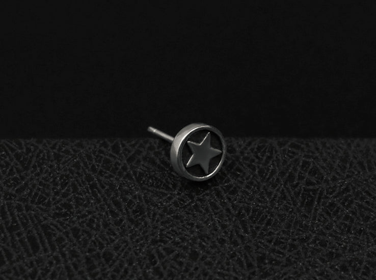 Men's fashion pentagram ear stud - MOWTE