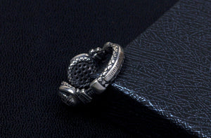 Men's fashion tail ring headset silver ring - MOWTE