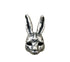 Men's fashion evil rabbit silver ear stud - MOWTE