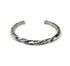 Men's fashion twist sterling silver bangle - MOWTE