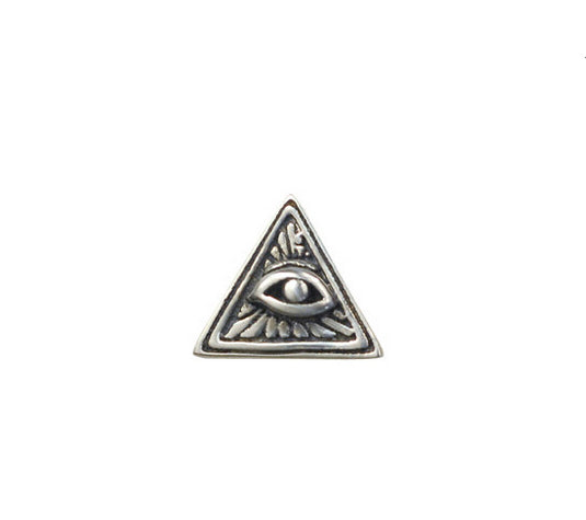 Men's fashion omniscience eye triangle ear stud