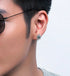 Men's fashion sun natural crystal ear stud