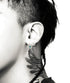 Men's fashion Indian-style braided feather ear stud